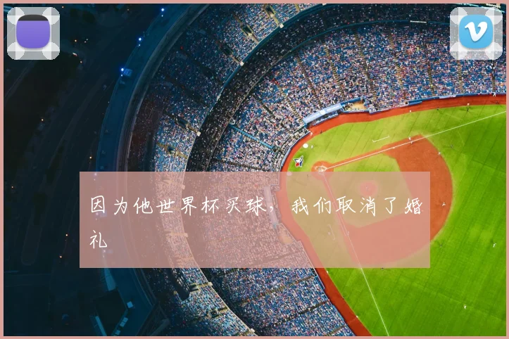 因为他世界杯买球，我们取消了婚礼